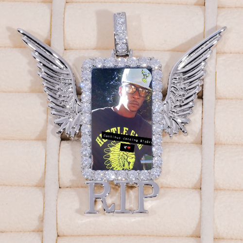 RIP WING 3D CUSTOM PICTURE PENDANT