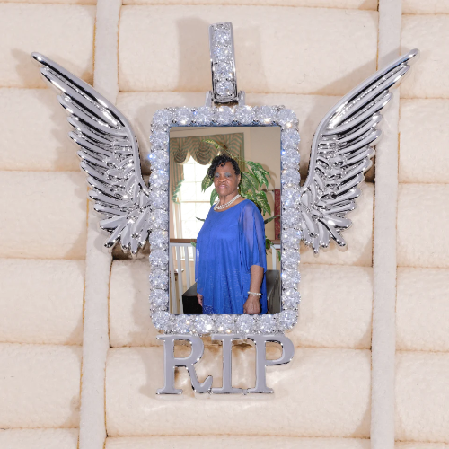 RIP WING 3D CUSTOM PICTURE PENDANT