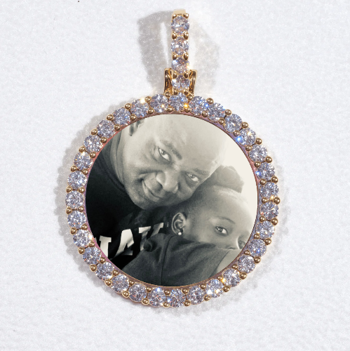 3D CIRCLE CUSTOM PICTURE PENDANT SMALL SIZE