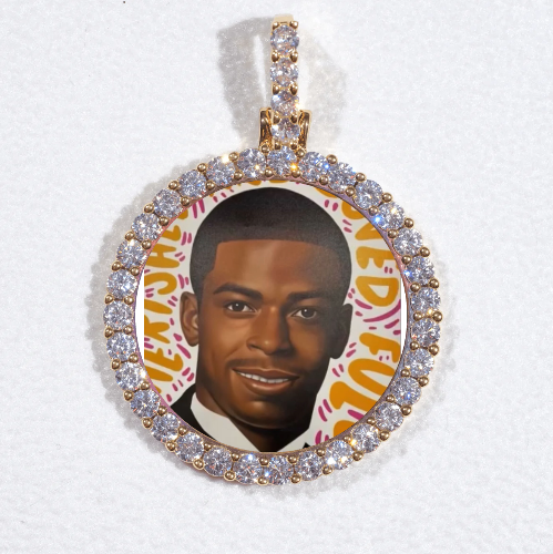3D CIRCLE CUSTOM PICTURE PENDANT SMALL SIZE