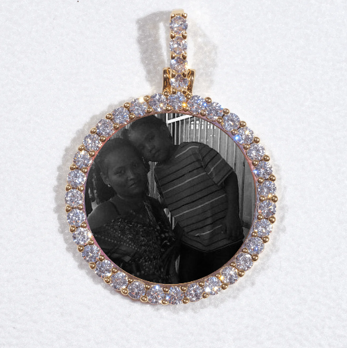 3D CIRCLE CUSTOM PICTURE PENDANT SMALL SIZE