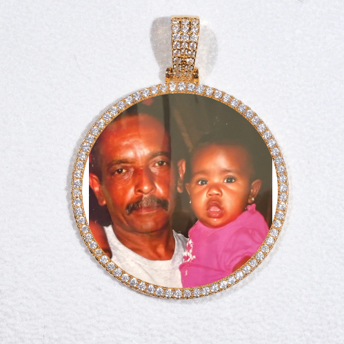MEDIUM 3D CIRCLE CUSTOM PICTURE PENDANT