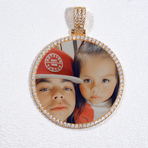 MEDIUM 3D CIRCLE CUSTOM PICTURE PENDANT
