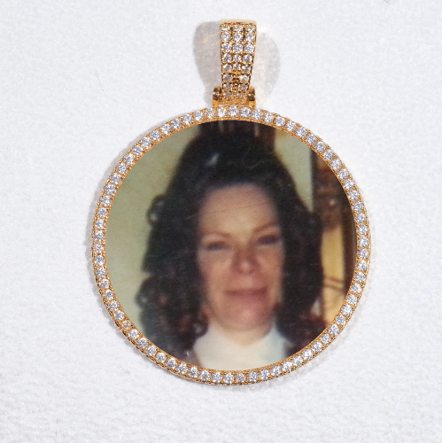 MEDIUM 3D CIRCLE CUSTOM PICTURE PENDANT