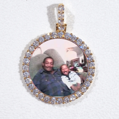3D CIRCLE CUSTOM PICTURE PENDANT SMALL SIZE