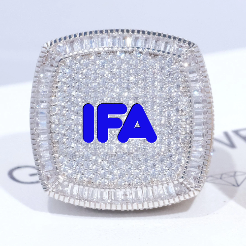 CUSTOM LETTER 3D ICED RING