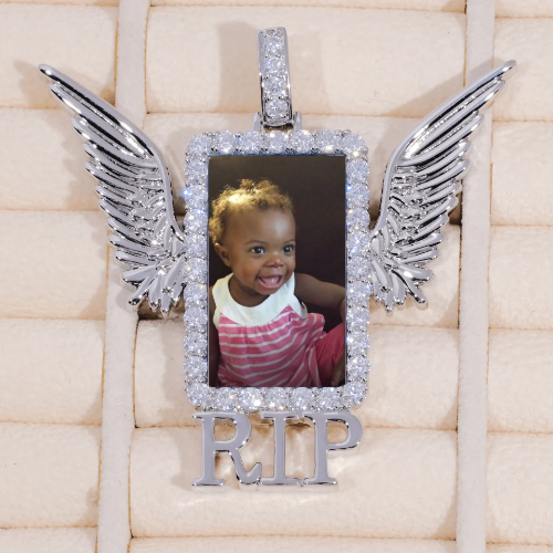 RIP WING 3D CUSTOM PICTURE PENDANT