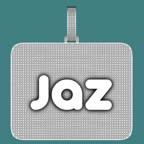 CUSTOM LETTER NECKLACE 3D BIG SQUARE