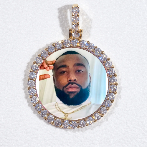 3D CIRCLE CUSTOM PICTURE PENDANT SMALL SIZE