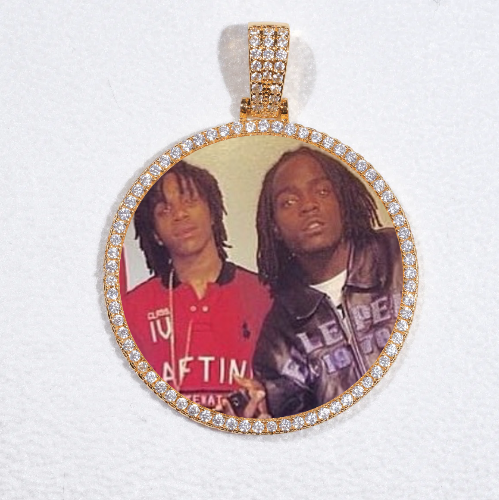 MEDIUM 3D CIRCLE CUSTOM PICTURE PENDANT