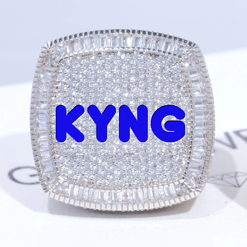 CUSTOM LETTER 3D ICED RING