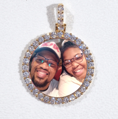 3D CIRCLE CUSTOM PICTURE PENDANT SMALL SIZE