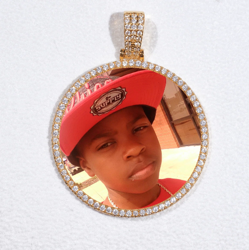 MEDIUM 3D CIRCLE CUSTOM PICTURE PENDANT