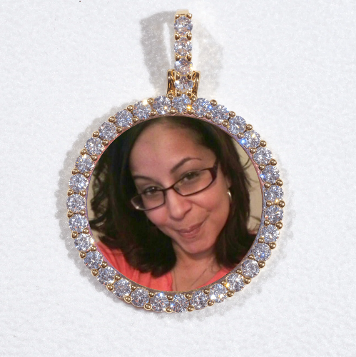 3D CIRCLE CUSTOM PICTURE PENDANT SMALL SIZE
