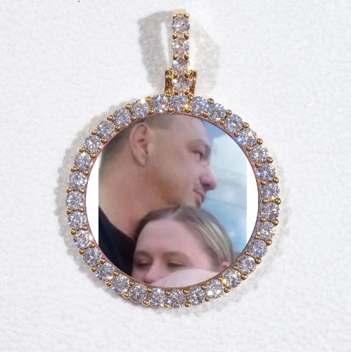 3D CIRCLE CUSTOM PICTURE PENDANT SMALL SIZE