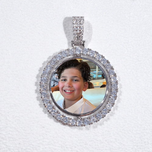 3D Spinning 2-Faced Custom Picture Pendant