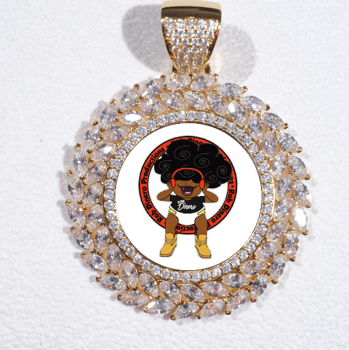 Large 3D Wheat Ear Custom Picture Pendant
