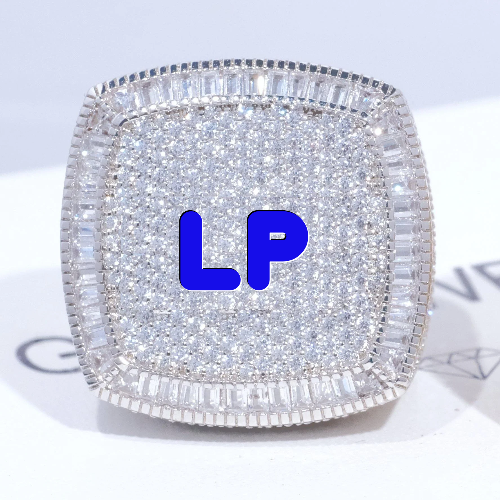 CUSTOM LETTER 3D ICED RING