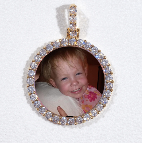 3D CIRCLE CUSTOM PICTURE PENDANT SMALL SIZE