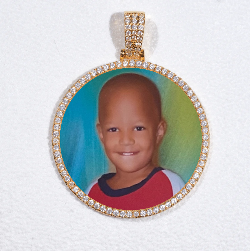 MEDIUM 3D CIRCLE CUSTOM PICTURE PENDANT