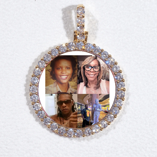 3D CIRCLE CUSTOM PICTURE PENDANT SMALL SIZE