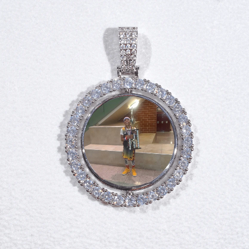 3D Spinning 2-Faced Custom Picture Pendant