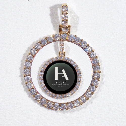 3D CIRCLE CUSTOM PICTURE PENDANT SMALL SIZE