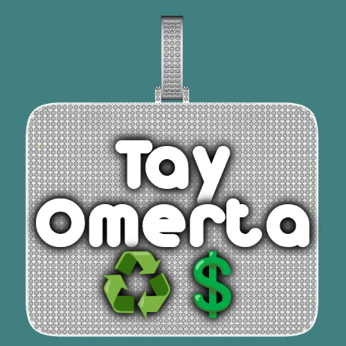 CUSTOM LETTER NECKLACE 3D BIG SQUARE