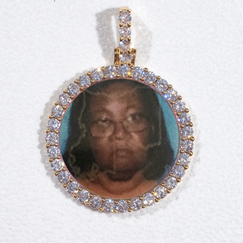 3D CIRCLE CUSTOM PICTURE PENDANT SMALL SIZE