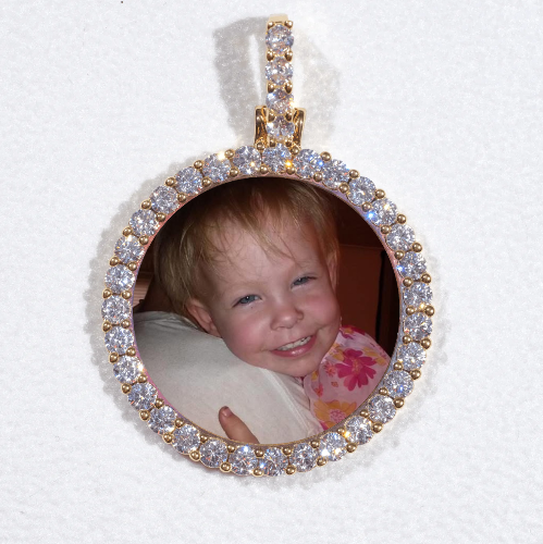 3D CIRCLE CUSTOM PICTURE PENDANT SMALL SIZE
