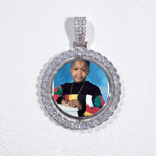 3D Spinning 2-Faced Custom Picture Pendant