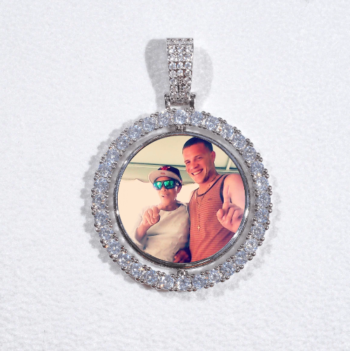 3D Spinning 2-Faced Custom Picture Pendant