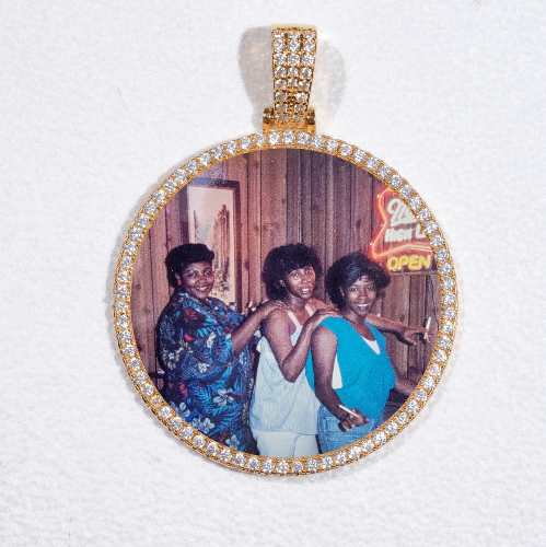MEDIUM 3D CIRCLE CUSTOM PICTURE PENDANT