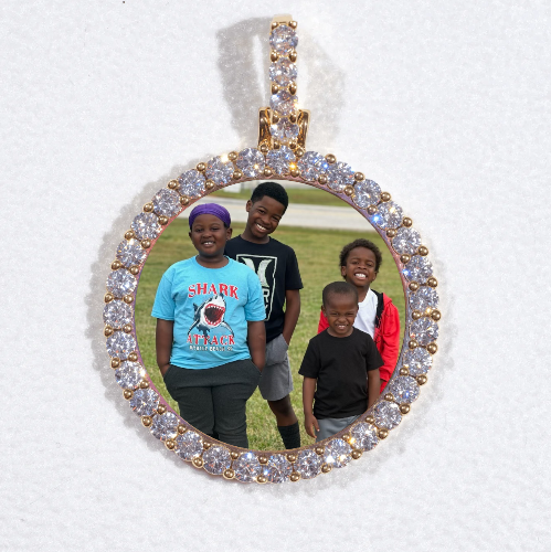 3D CIRCLE CUSTOM PICTURE PENDANT SMALL SIZE