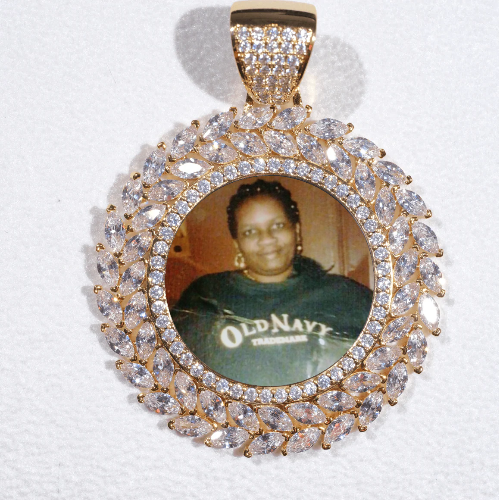 Large 3D Wheat Ear Custom Picture Pendant