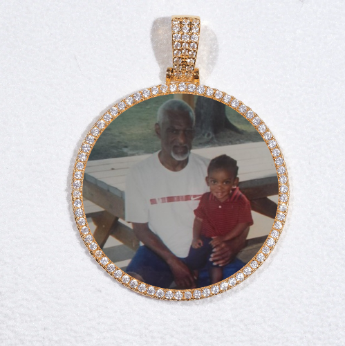 MEDIUM 3D CIRCLE CUSTOM PICTURE PENDANT
