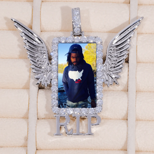 RIP WING 3D CUSTOM PICTURE PENDANT