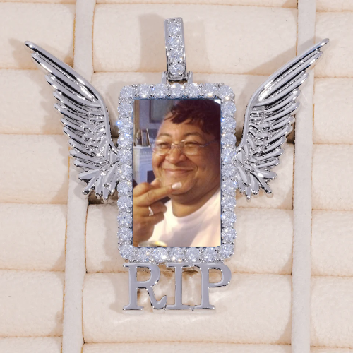 RIP WING 3D CUSTOM PICTURE PENDANT