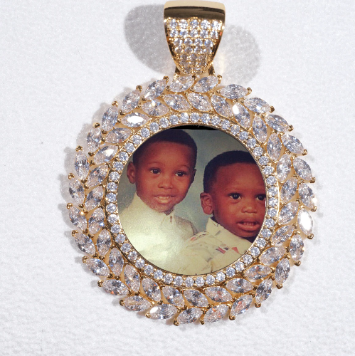 Large 3D Wheat Ear Custom Picture Pendant