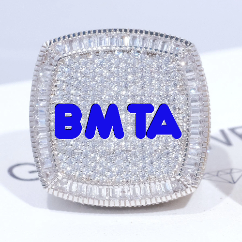 CUSTOM LETTER 3D ICED RING