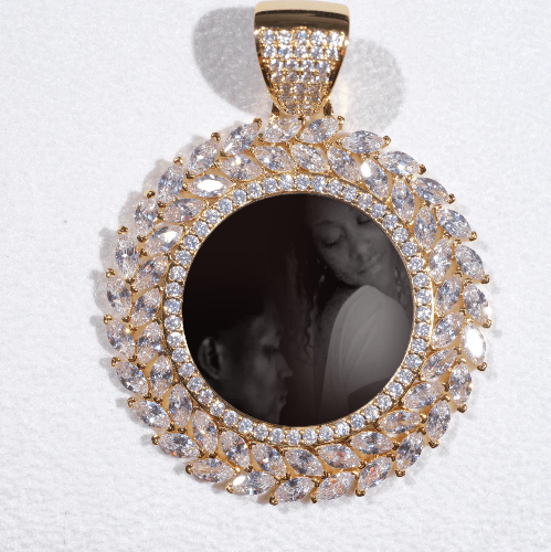 Large 3D Wheat Ear Custom Picture Pendant