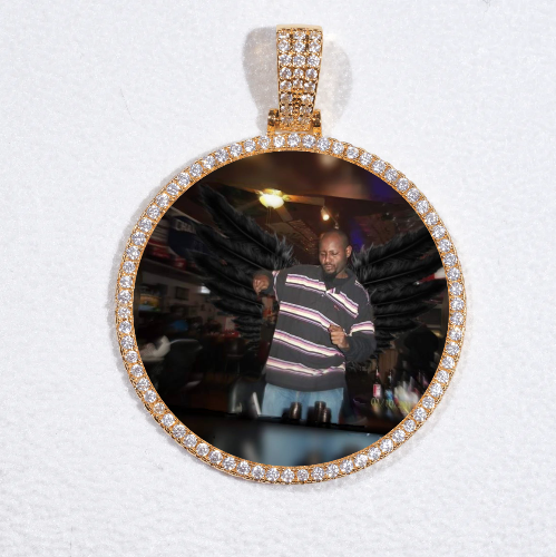 MEDIUM 3D CIRCLE CUSTOM PICTURE PENDANT
