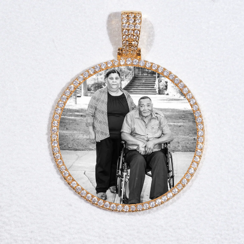MEDIUM 3D CIRCLE CUSTOM PICTURE PENDANT