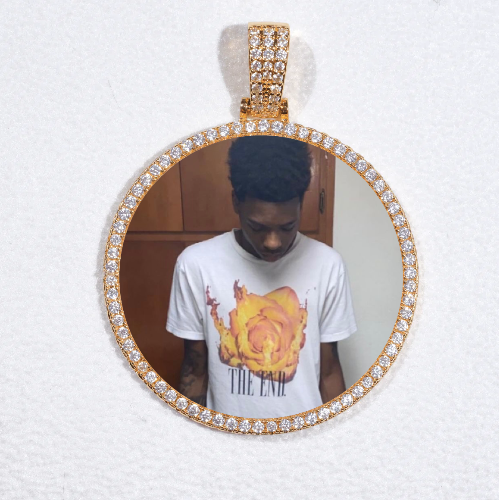 MEDIUM 3D CIRCLE CUSTOM PICTURE PENDANT