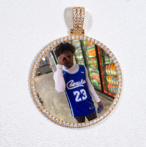 MEDIUM 3D CIRCLE CUSTOM PICTURE PENDANT