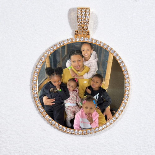MEDIUM 3D CIRCLE CUSTOM PICTURE PENDANT