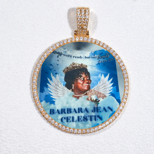 MEDIUM 3D CIRCLE CUSTOM PICTURE PENDANT