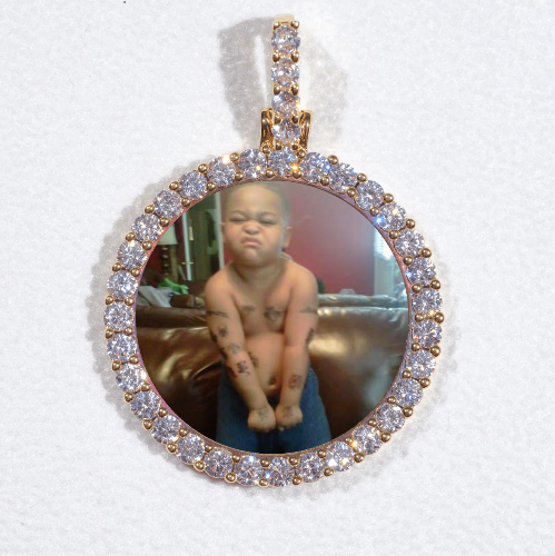 3D CIRCLE CUSTOM PICTURE PENDANT SMALL SIZE