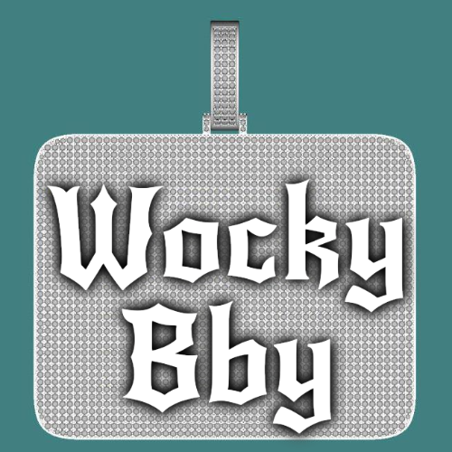 CUSTOM LETTER NECKLACE 3D BIG SQUARE