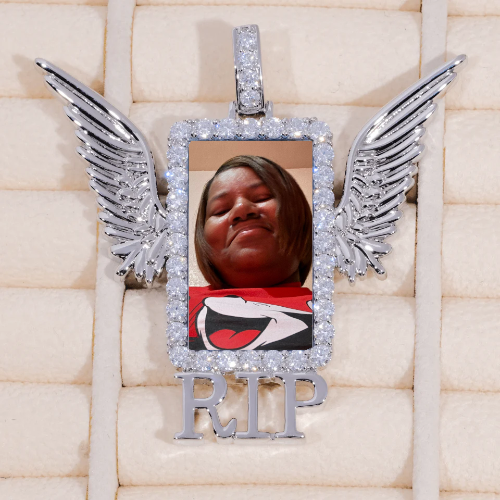 RIP WING 3D CUSTOM PICTURE PENDANT